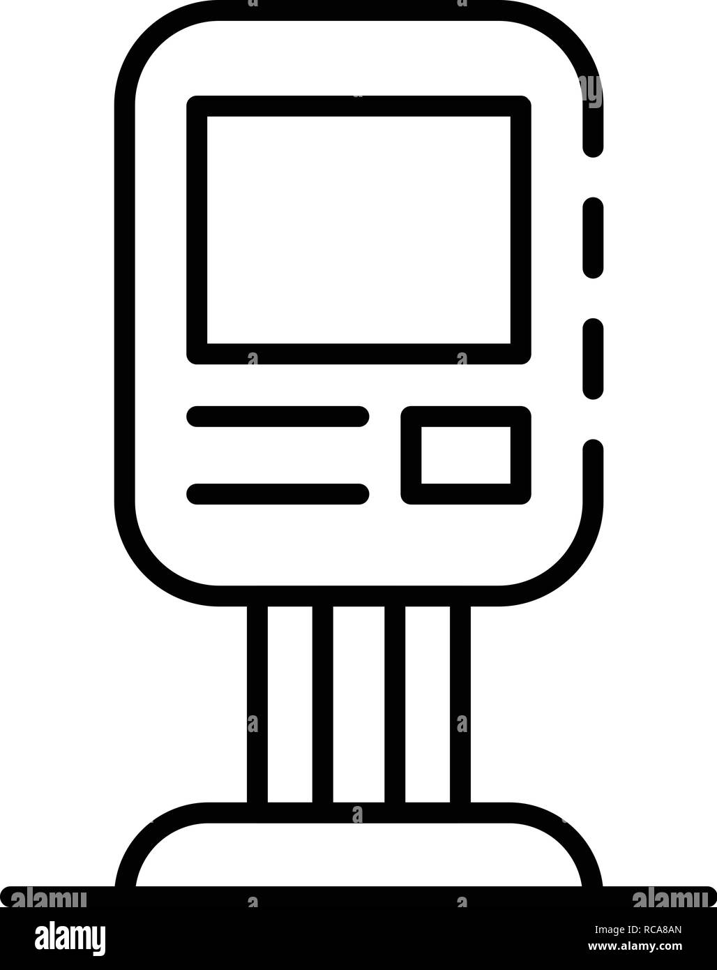 Info city light icon, outline style Stock Vector Image & Art - Alamy