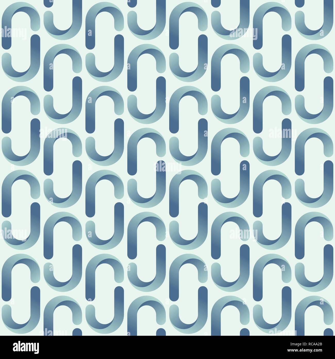 Abstract seamless pattern of smooth rounded geometric shapes. Modern ...