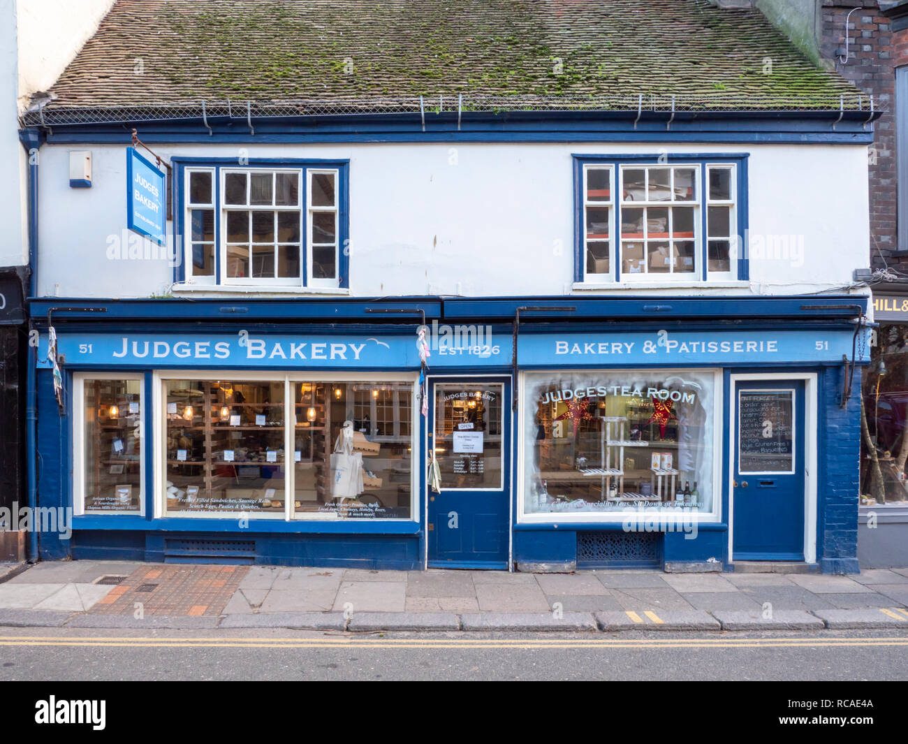 Judges Bakery and Tea Room High Street Old Town Hastings East Sussex UK Stock Photo