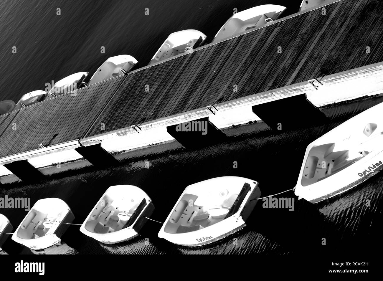 Luxury yacht moored marina Black and White Stock Photos & Images - Alamy