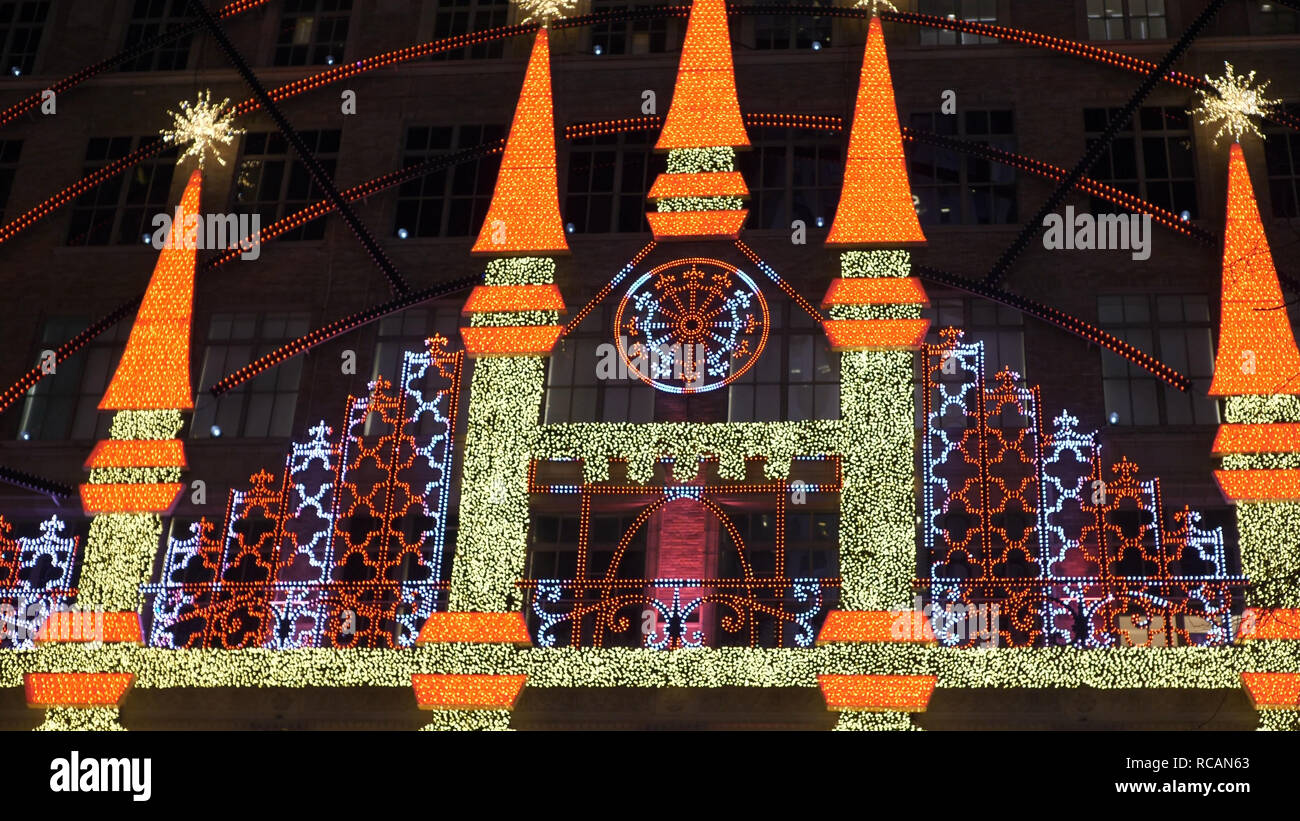 Christmas decoration at Saks Fifth Avenue Manhattan NEW YORK / USA