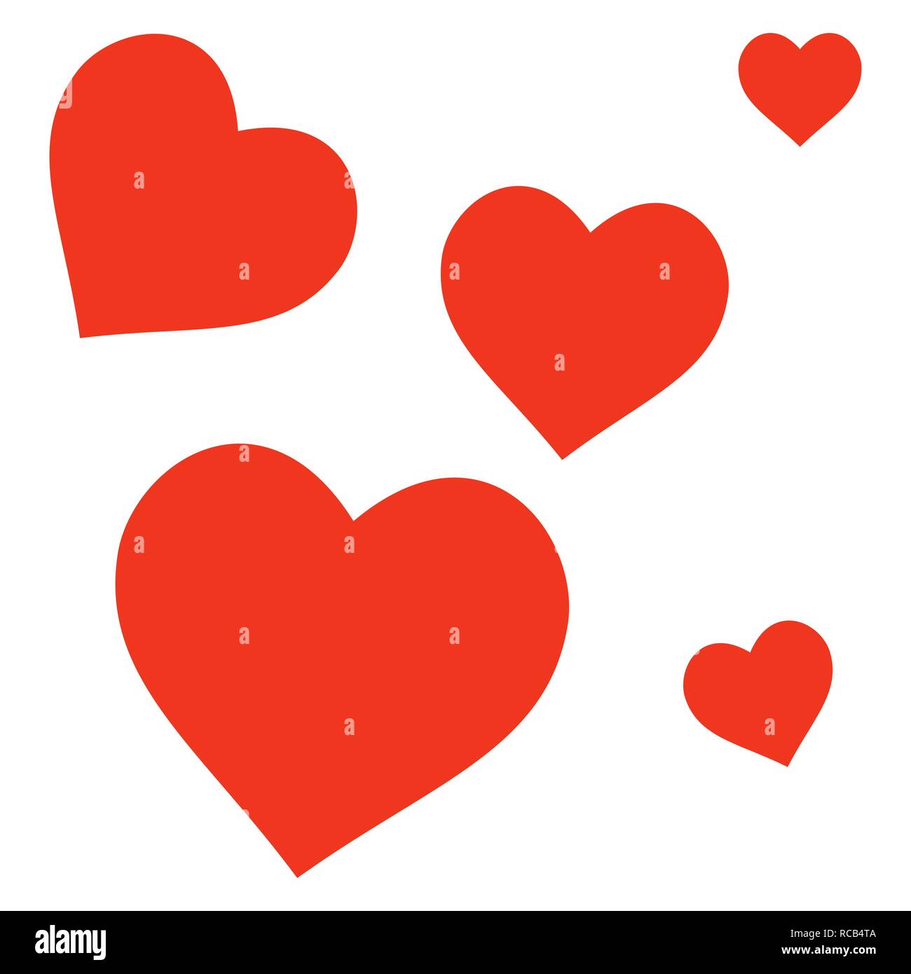 Heart icon love symbol Vector illustrations. Flat design Stock Vector ...