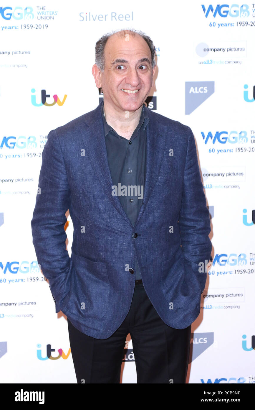 London, UK. 14th January, 2019. Armando Iannucci, Writers Guild Awards 2019, Royal College of Physicians, London, UK, 14 January 2019, Photo by Richard Goldschmidt Credit: Rich Gold/Alamy Live News Stock Photo