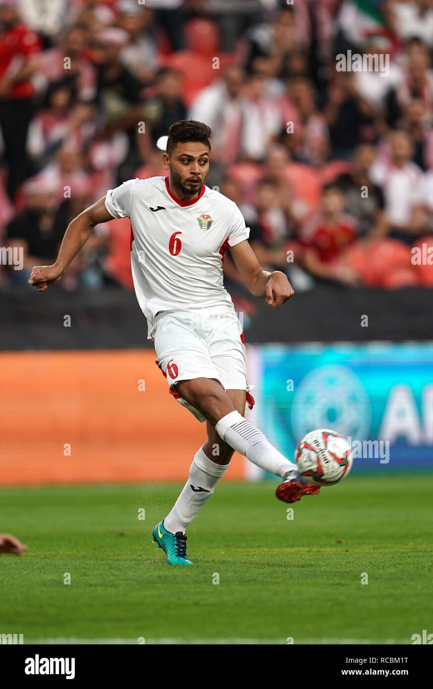 January 15, 2019 Shadi Shaban of Palestine during Palestine v Jordan