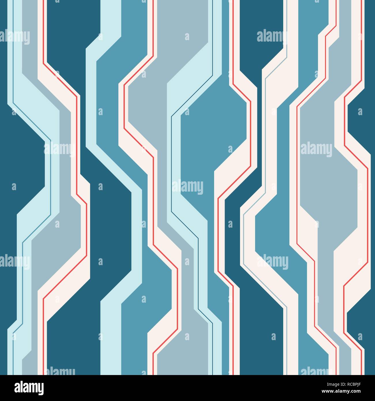 Abstract vector seamless pattern. Background in high tech style. Muted