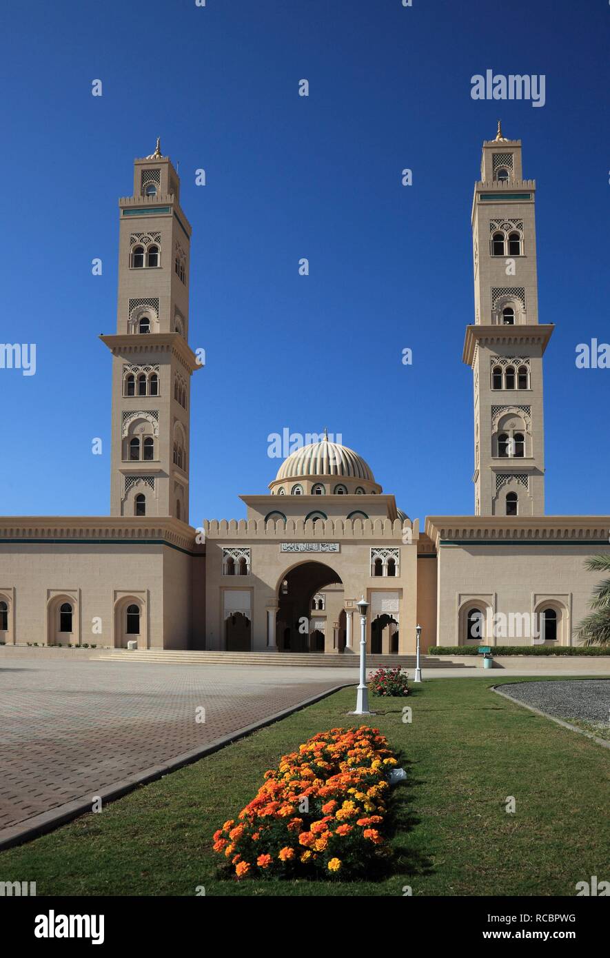 Mosque of Bahla, Oman, Arabian Peninsula, Middle East, Asia Stock Photo