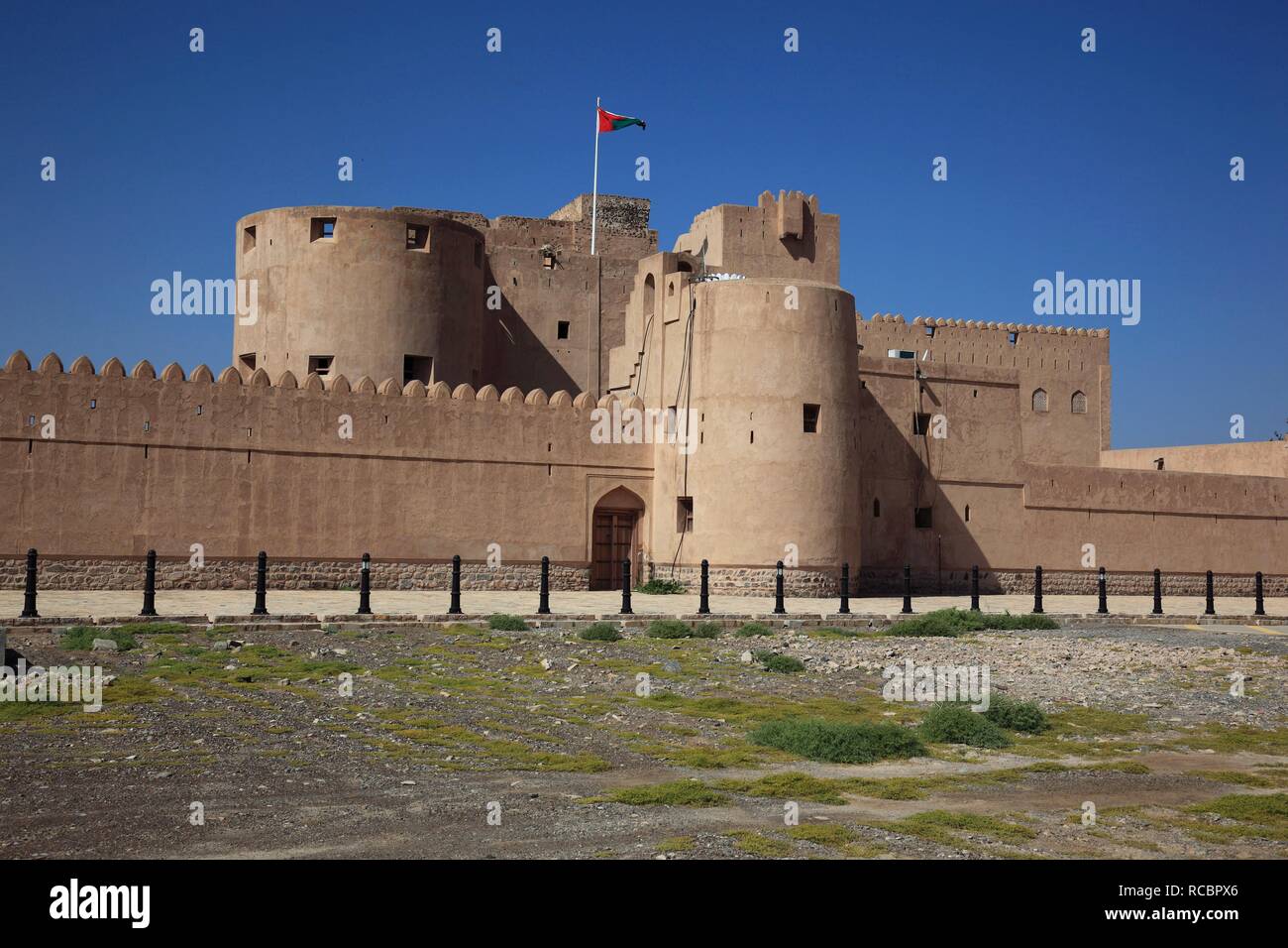 The Castle of Jabrin, Jabreen, Oman, Arabian Peninsula, Middle East, Asia Stock Photo