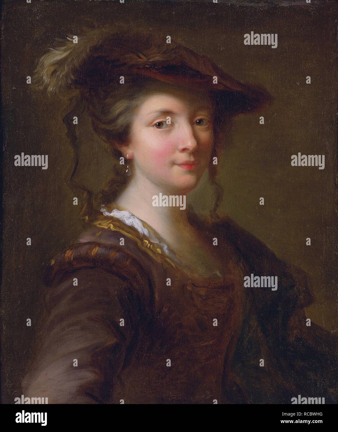 Louise Julie de Mailly-Nesle, Comtesse de Mailly (1710-1751). Museum: PRIVATE COLLECTION. Author: GRIMOU, ALEXIS. Stock Photo