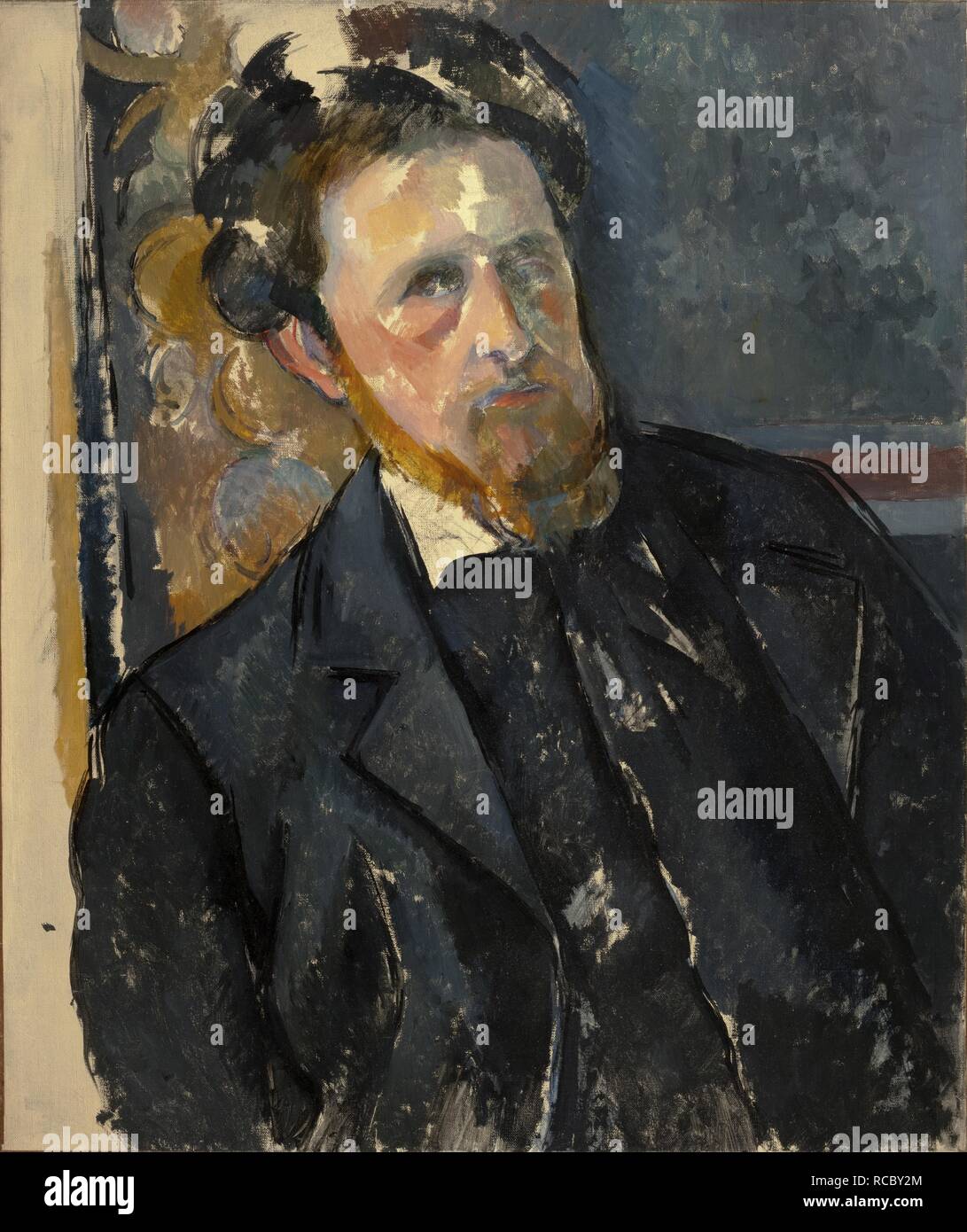 Portrait of Joachim Gasquet (1873-1921). Museum: National Gallery, Prague. Author: CEZANNE, PAUL. Stock Photo