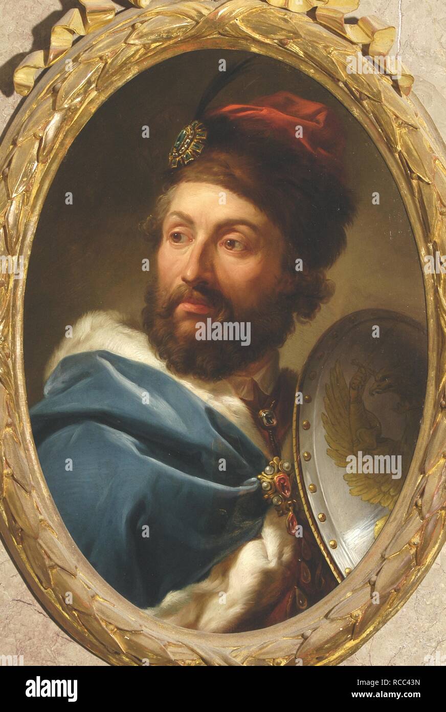 Portrait of Casimir IV Jagiellon, King of Poland. Museum: Royal Castle, Warsaw. Author: BACCIARELLI, MARCELLO. Stock Photo