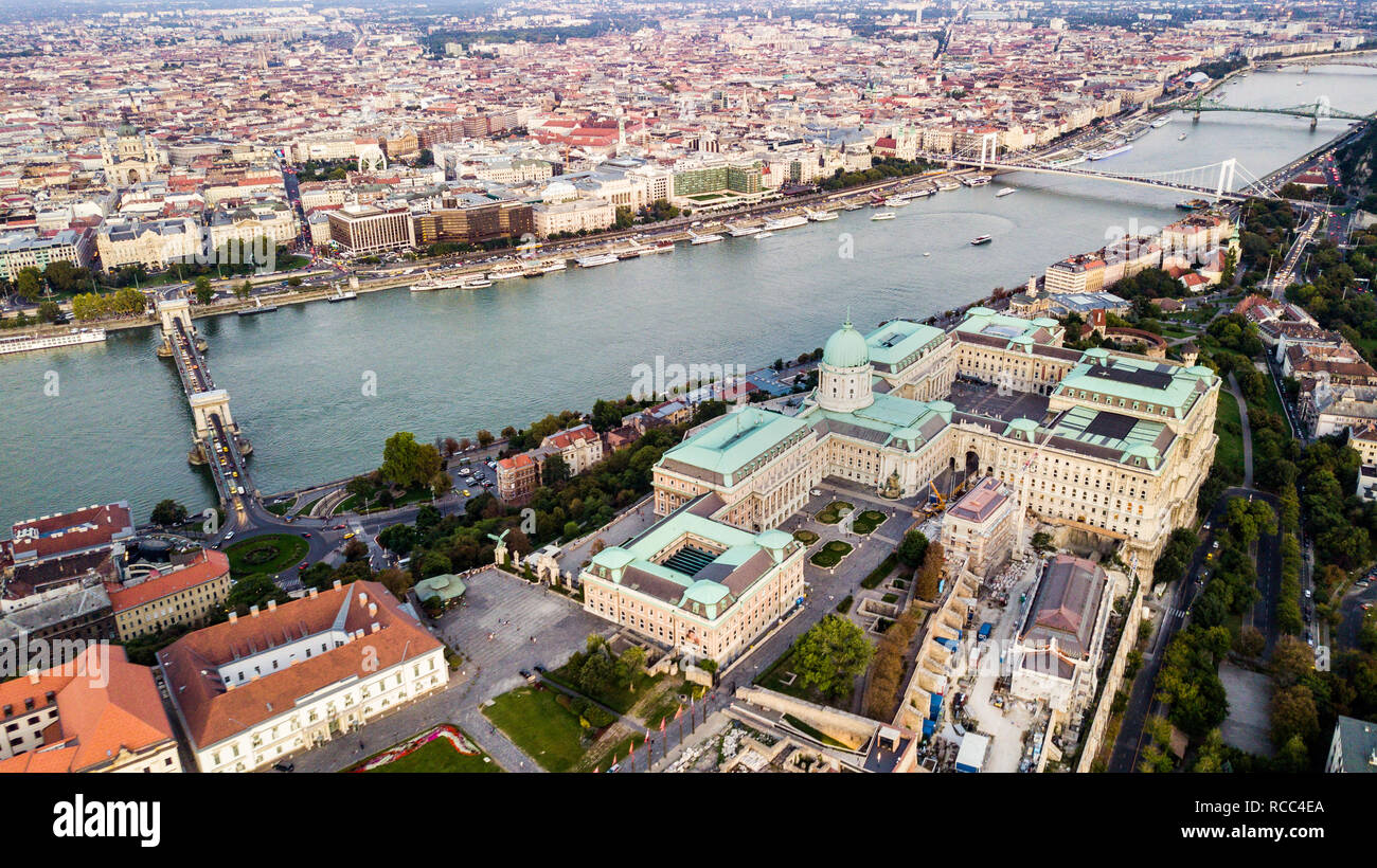 Buda Castle, Budavari Palota, Cityscape, Budapest, Hungary Stock Photo
