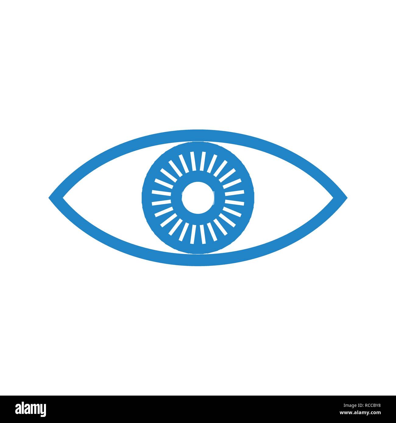 Eye icon on white background for graphic and web design, Modern simple ...