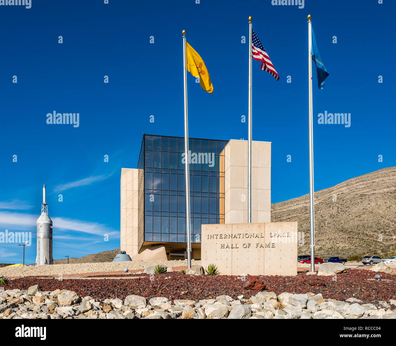 Alamogordo, New Mexico, USA, International Space Hall of Fame and New Mexico Museum of Space History. Stock Photo