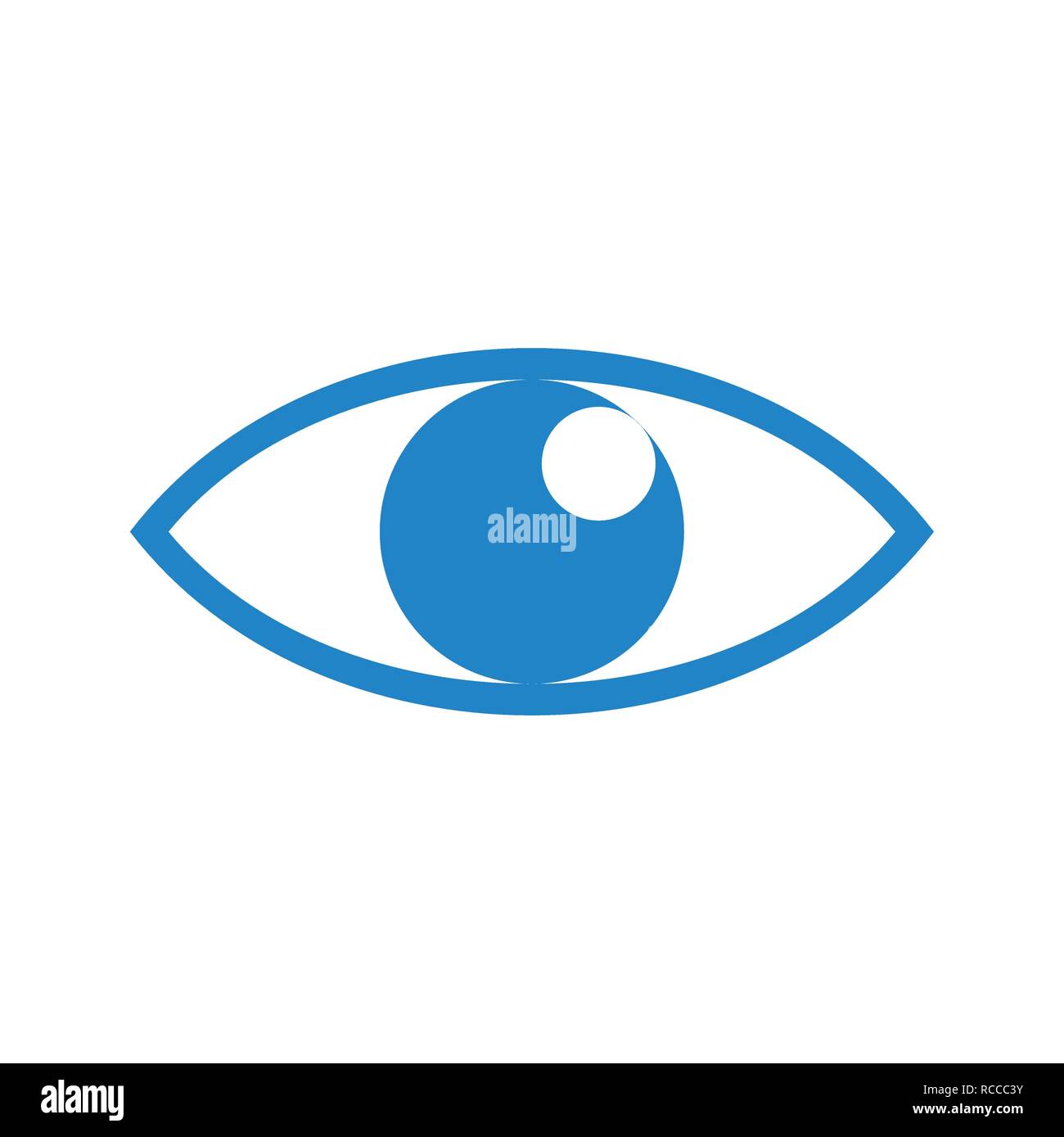 Eye icon on white background for graphic and web design, Modern simple ...