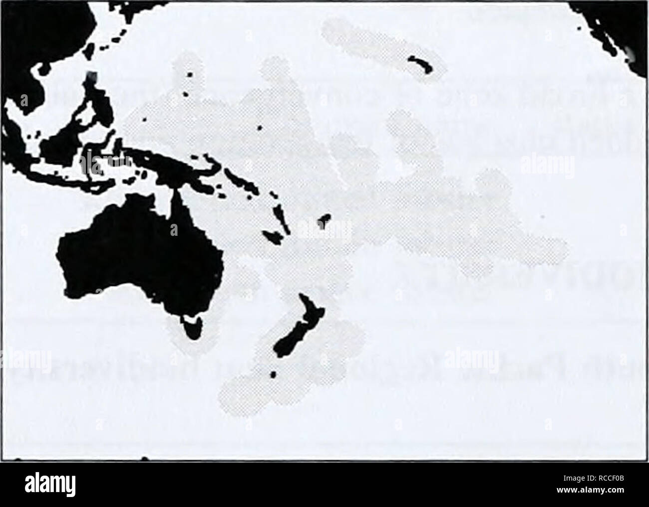 . The Diversity of the Seas: a regional approach. WCMC Biodiversity Series 4. . SOUTH PACIFIC American Samoa (to USA); Australia; Cook Islands (to New Zealand); Federated States of Micronesia; Fiji; French Polynesia; Guam (to USA); Hawaii and central Pacific US dependencies (to USA); Kiribati; Marshall Is; Nauru; New Caledonia (to France); New Zealand; Niue (to New Zealand); Northern Mariana Islands (to USA); Palau; Papua New Guinea; Pitcairn Islands (to UK); Solomon Islands; Tonga; Tuvalu; Vanuatu; Wallis and Futuna Islands (to France); Western Samoa LARGE MARINE ECOSYSTEMS The South Pacific  Stock Photo