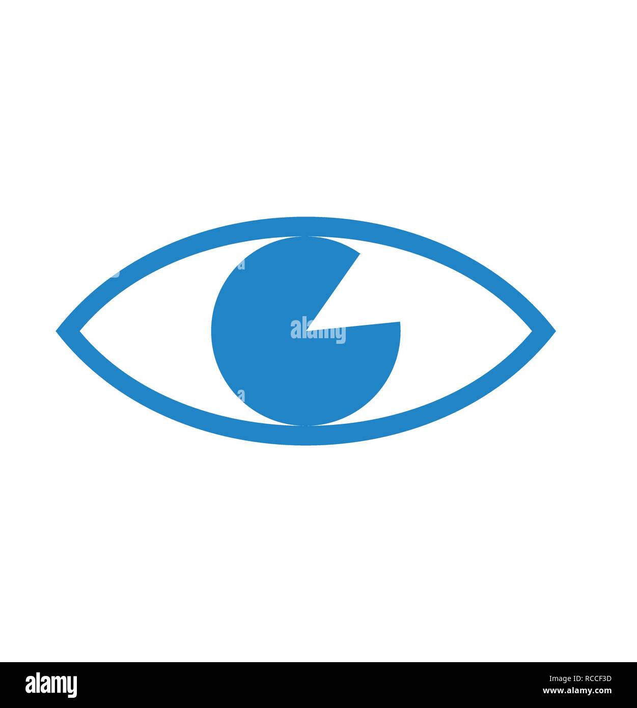 Eye icon on white background for graphic and web design, Modern simple ...