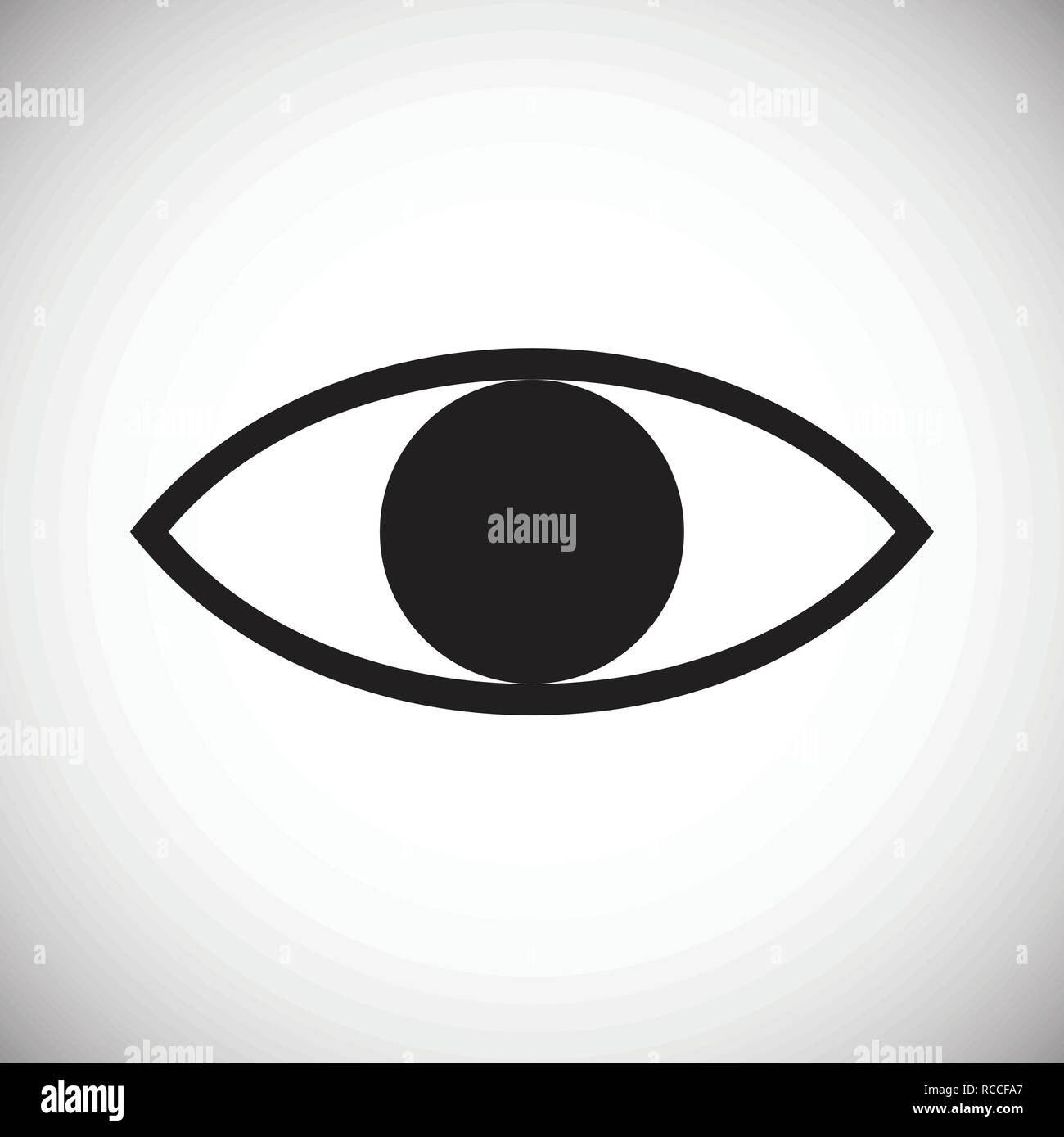 Eye icon on white background for graphic and web design, Modern simple ...