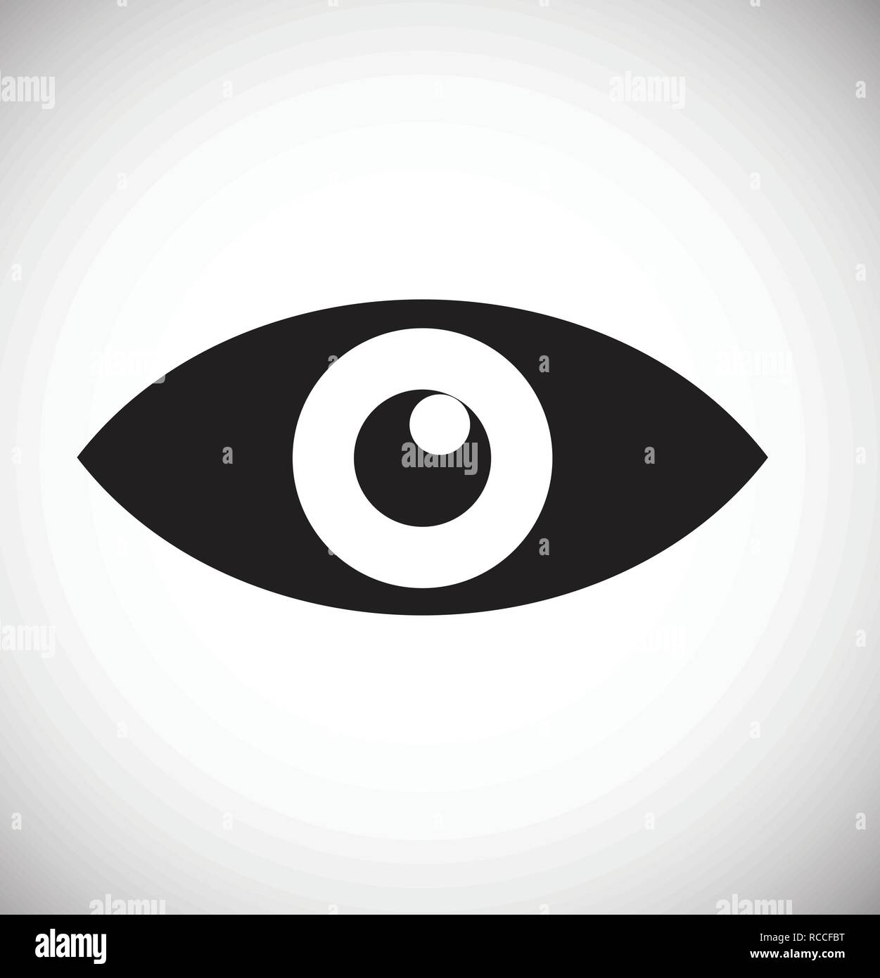 Eye icon on white background for graphic and web design, Modern simple ...