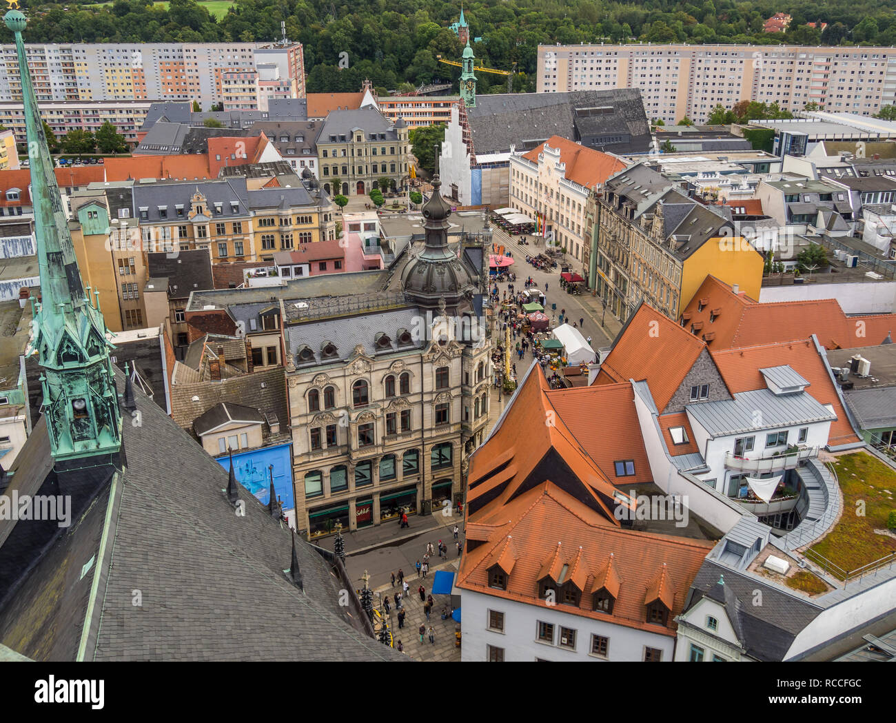 Aerial view the old town hi-res stock photography and images - Alamy