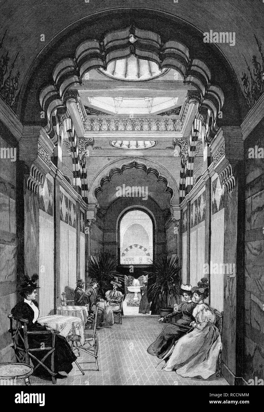 The new hall of the royal bathhouse, Wildbad, today Bad Gastein