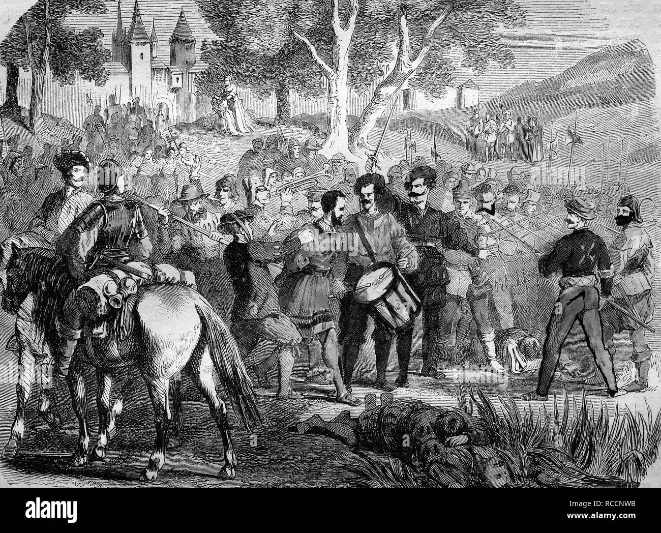 Running The Gauntlet A Military Corporal Punishment Which Was Imposed 