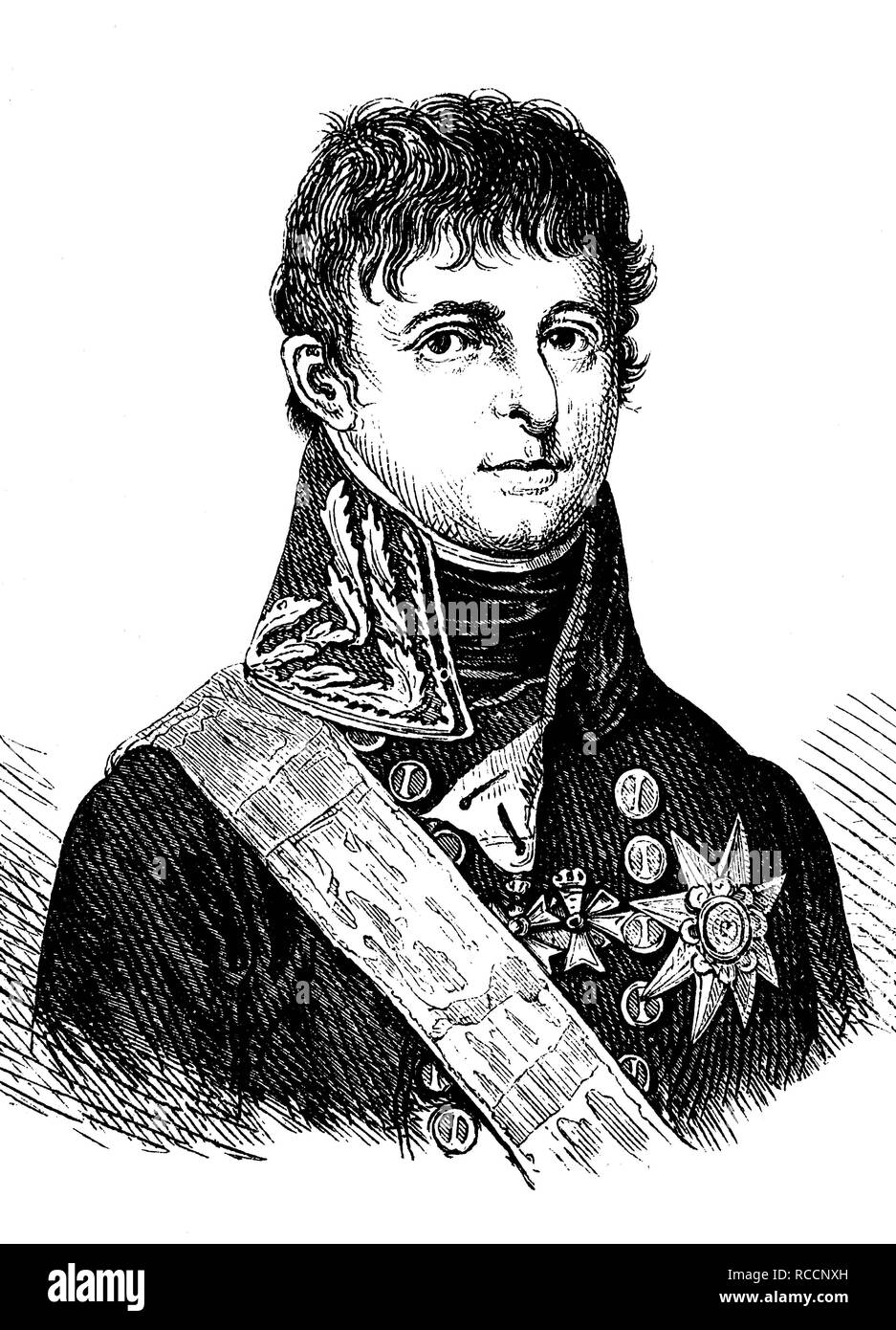 Christian IX, 1818 - 1906, King of Denmark, the Wends and the Goths, Duke of Schleswig, Holstein, Stormarn, Dithmarschen Stock Photo