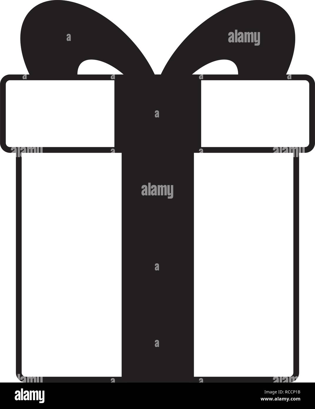 gift box with ribbon Stock Vector Image & Art - Alamy