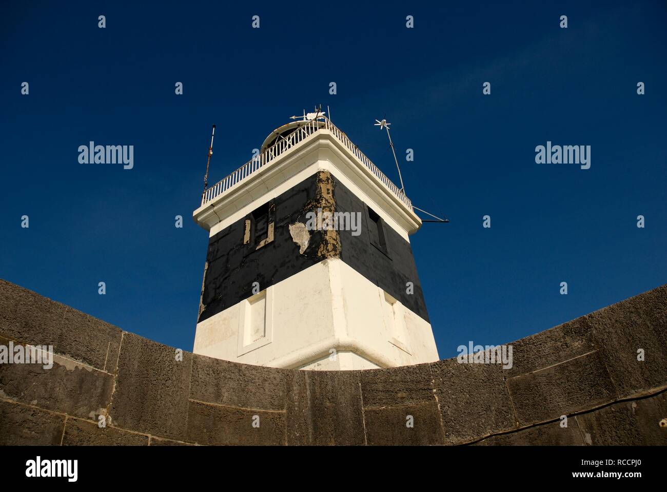 The Holyhead Breakwater Lighthouse, Holyhead, Anglesey, North Wales, UK ...
