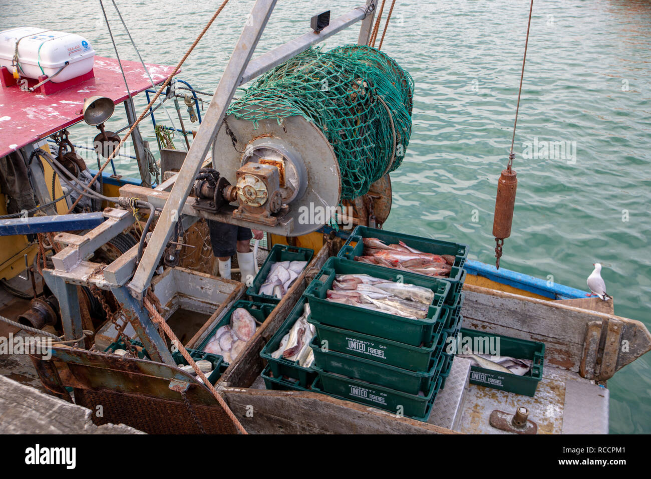 Unload fish net hi-res stock photography and images - Alamy