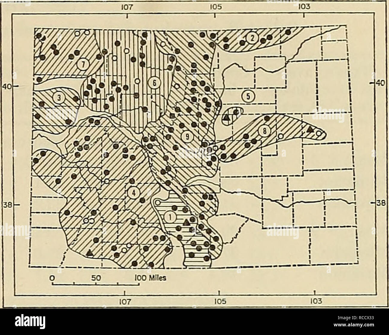 . Distribution of mammals in Colorado. Mammals. 1972 ARMSTRONG COLORADAN MAMMALS 155 density