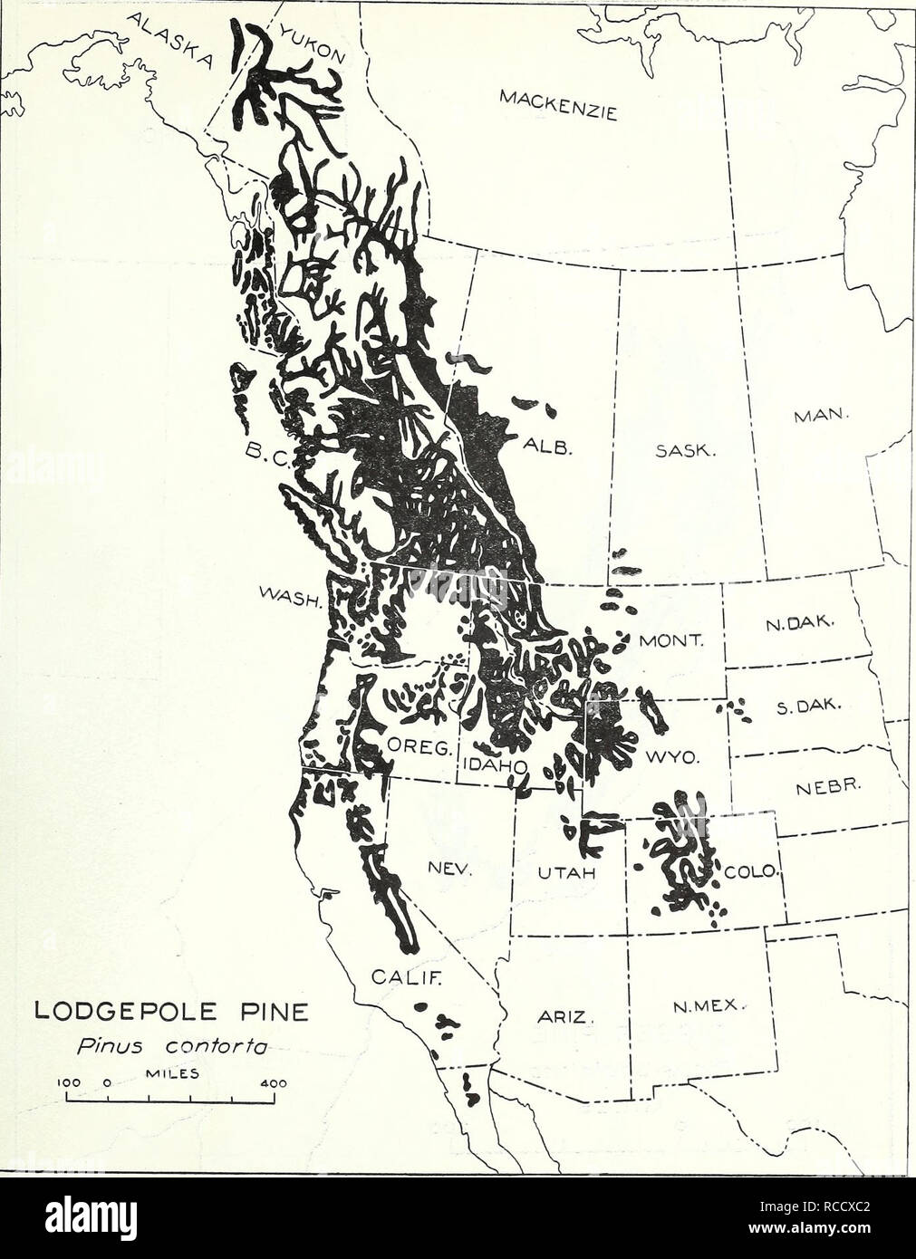 Map of lodgepole hires stock photography and images Alamy