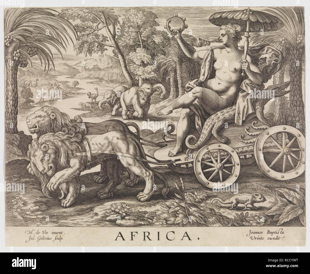 Africa from The Four Continents Stock Photo Alamy