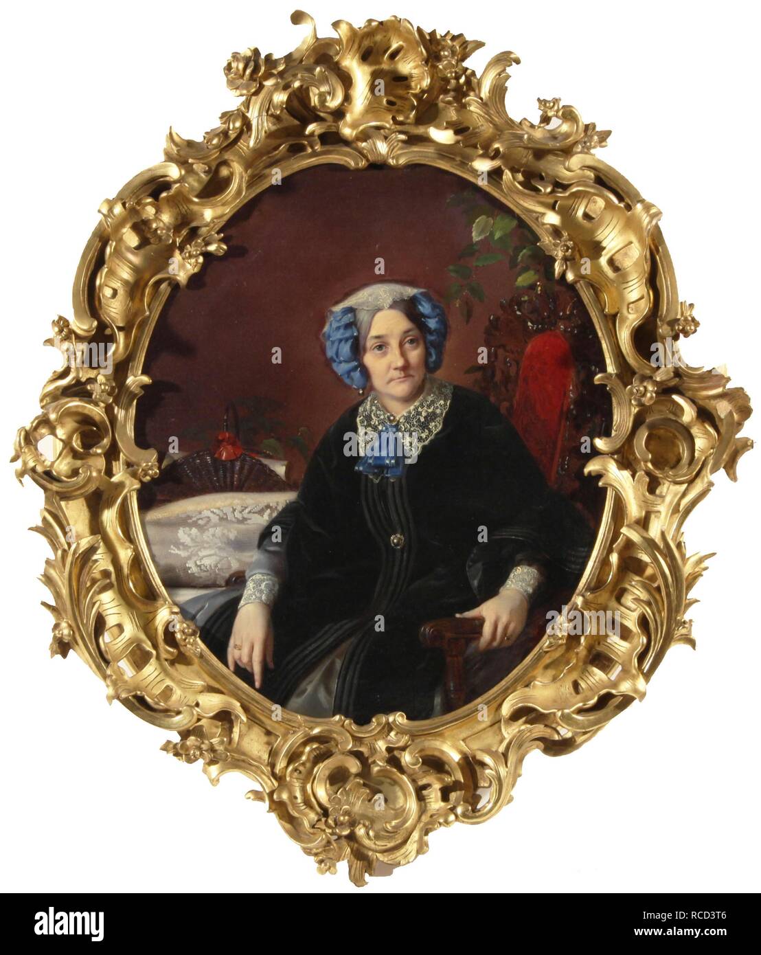 Portrait of Princess Isabella Adamovna Gagarina (1800-1886), nee Countess Walewska. Museum: PRIVATE COLLECTION. Author: Zaryanko, Sergei Konstantinovich. Stock Photo