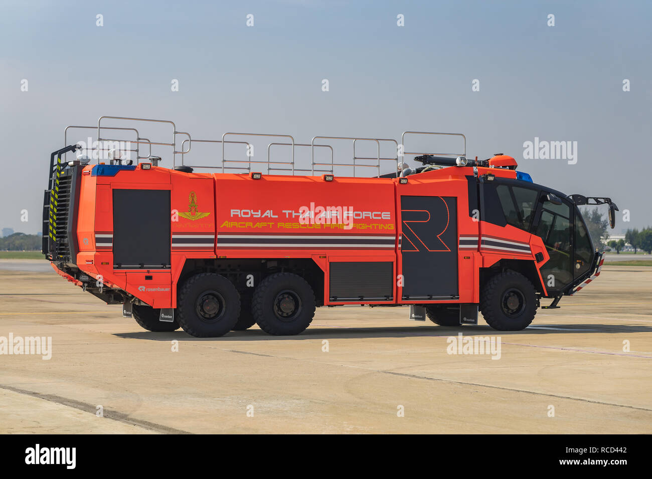 A fire engine belonging to The Royal Airforce. Stock Photo