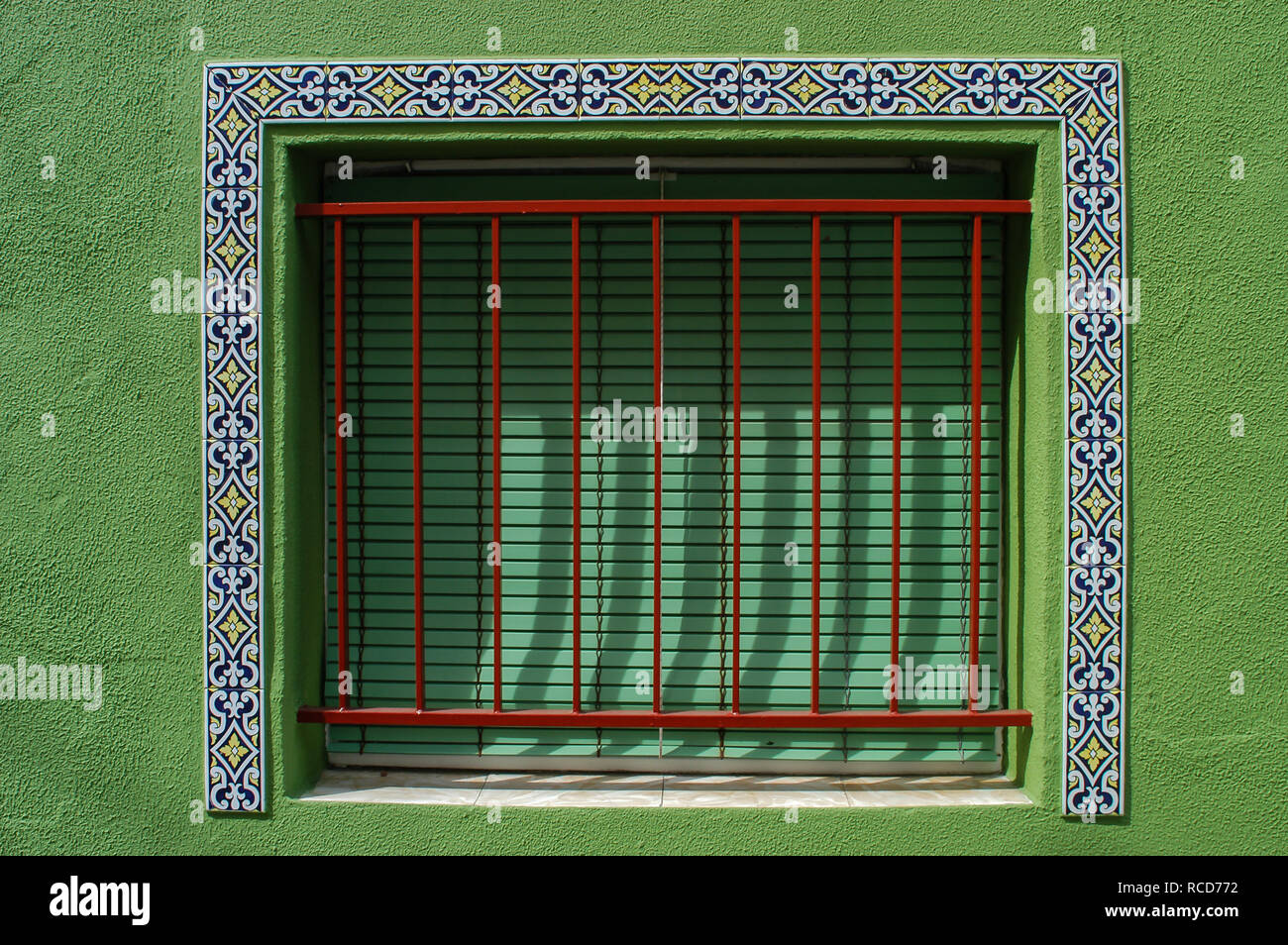 Security Bars protecting a house Window Stock Photo Alamy