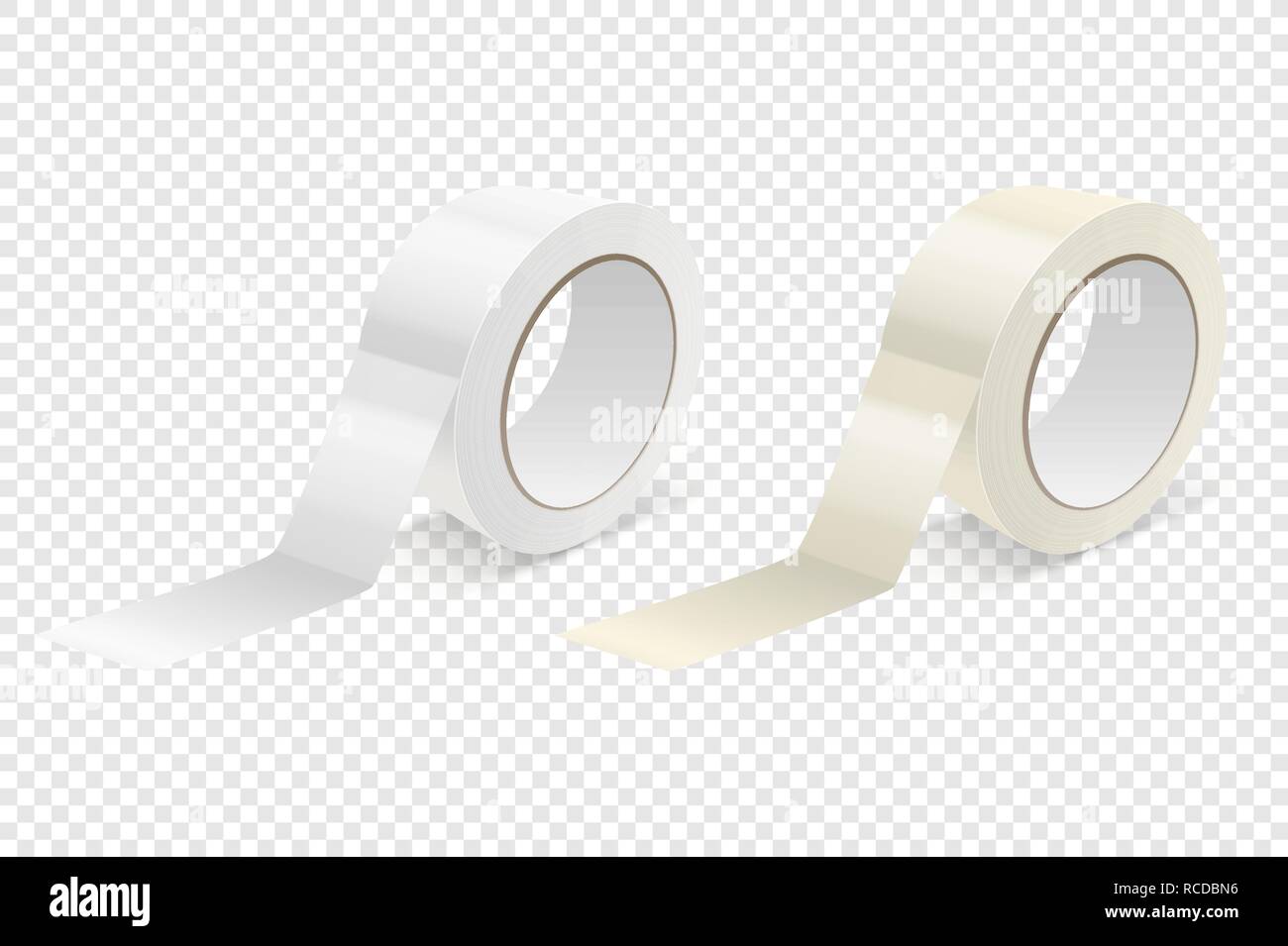 Download Vector Realistic 3d Glossy Tape Roll Icon Set Or Mock Up Closeup Isolated On Transparen Background Design Template Of Packaging Sticky Tape Roll Or Adhesive Tape For Mockup Front View Stock Vector Image PSD Mockup Templates