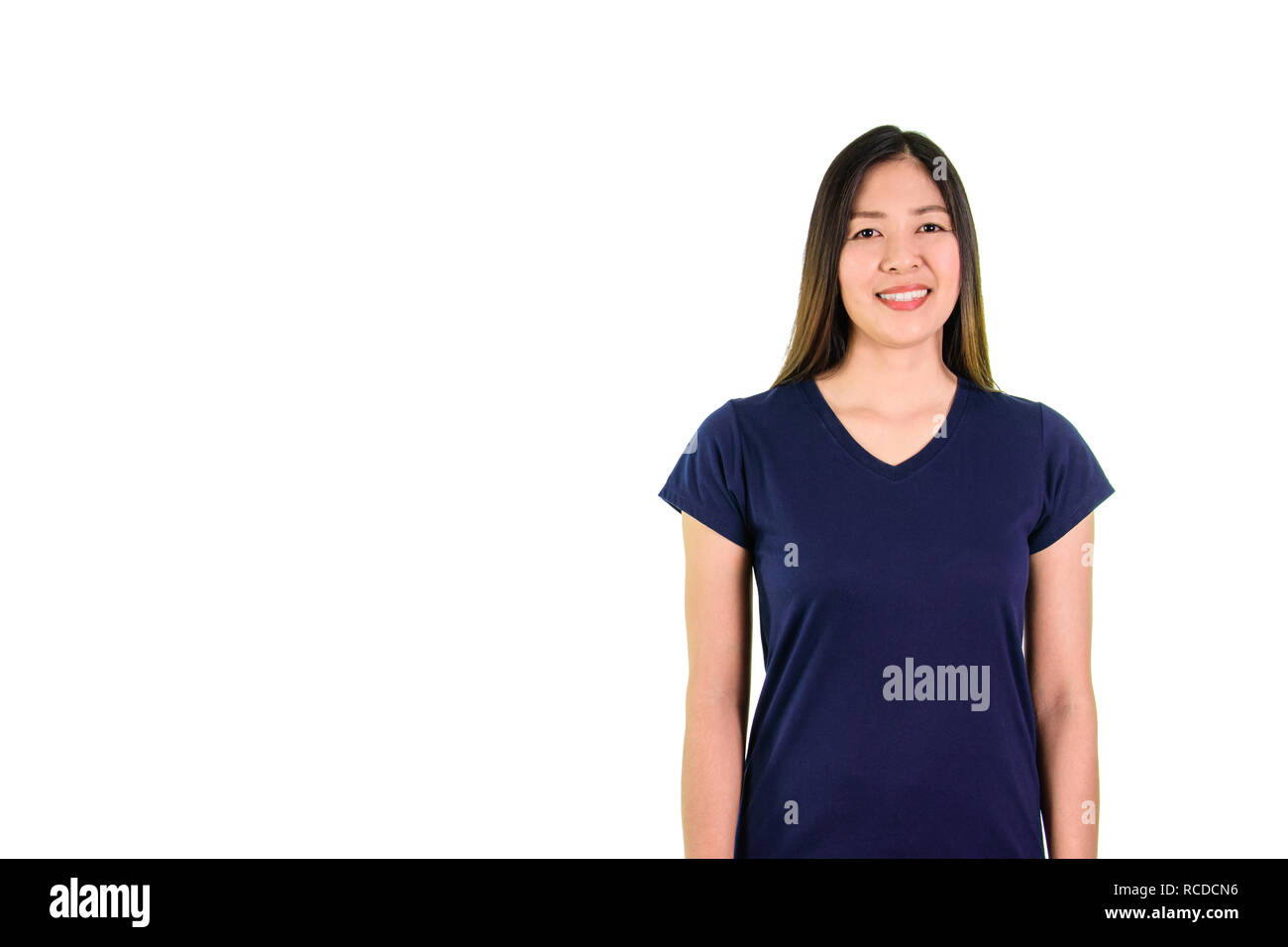 Asian woman in white shirt hi-res stock photography and images - Alamy