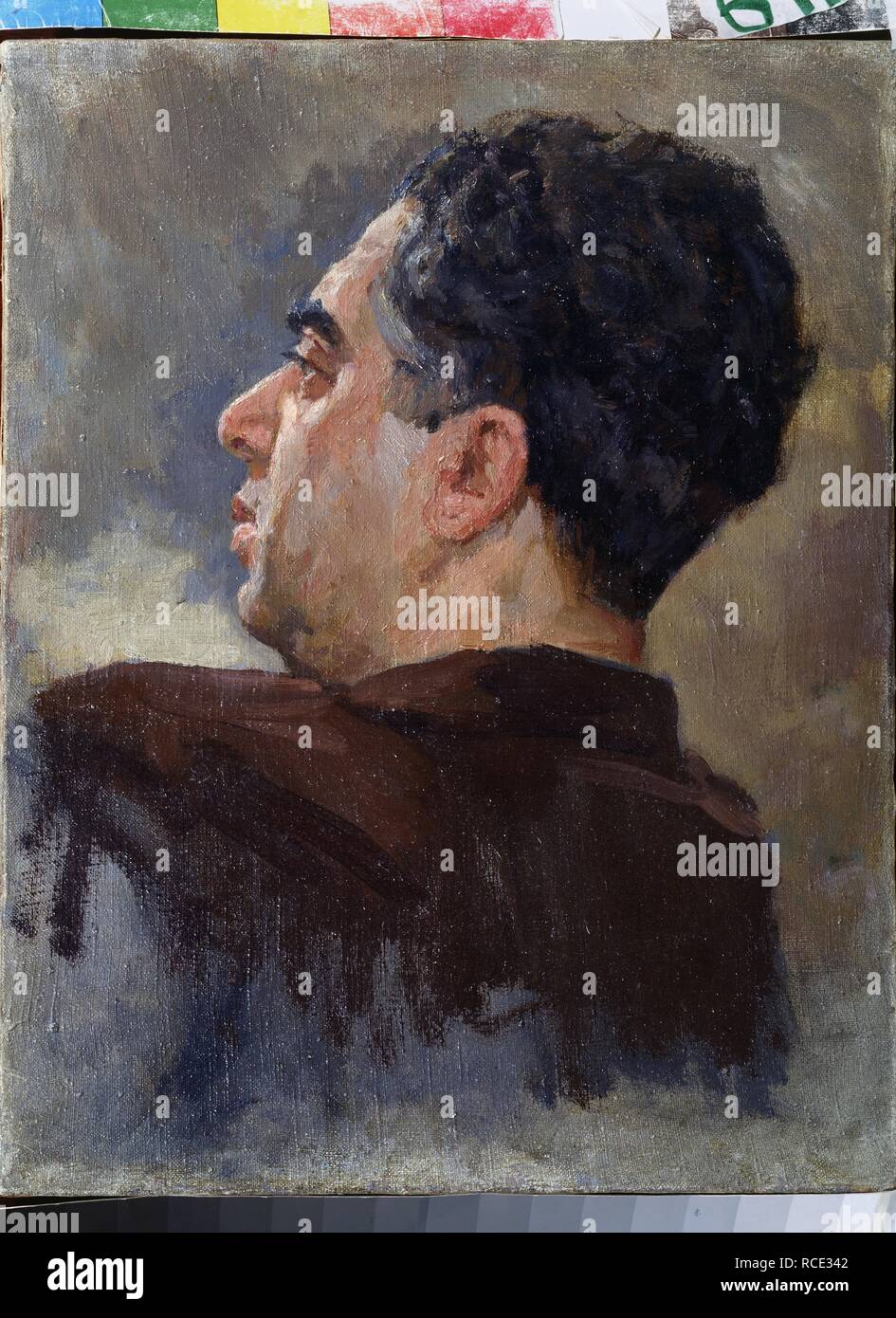 Portrait of the composer Aram Khachaturian (1903-1978). Museum: State Central M. Glinka Museum of Music, Moscow. Author: Shipovsky, Lev Nikolayevich. Stock Photo