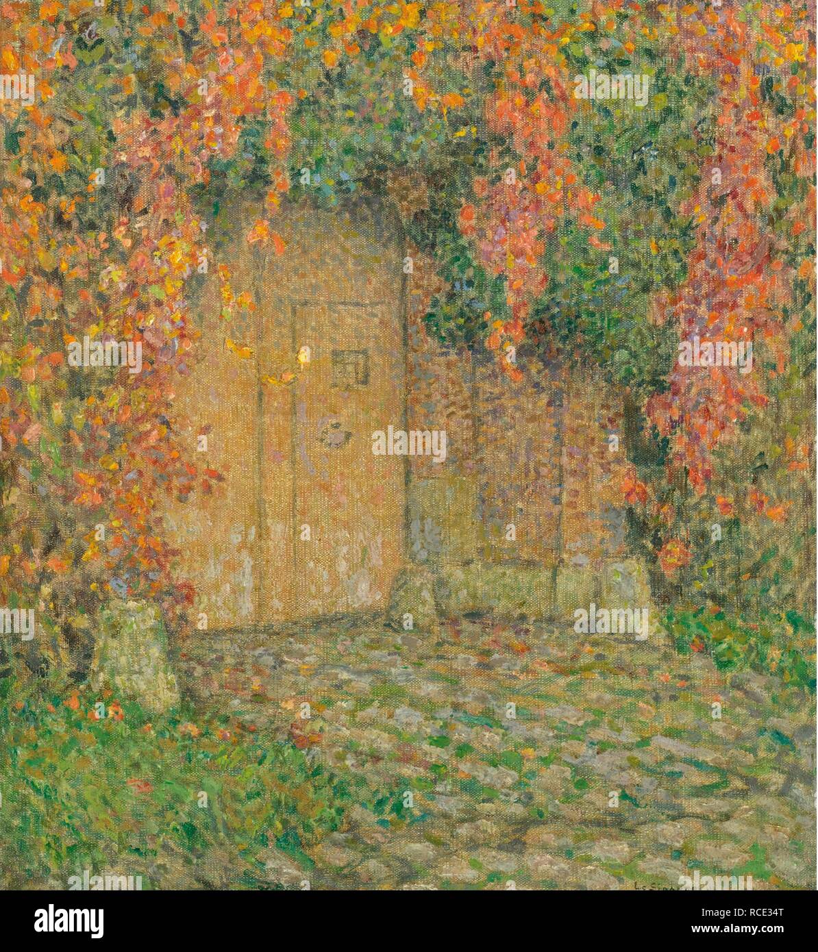 The Gate. Museum: PRIVATE COLLECTION. Author: LE SIDANER, HENRI. Stock Photo