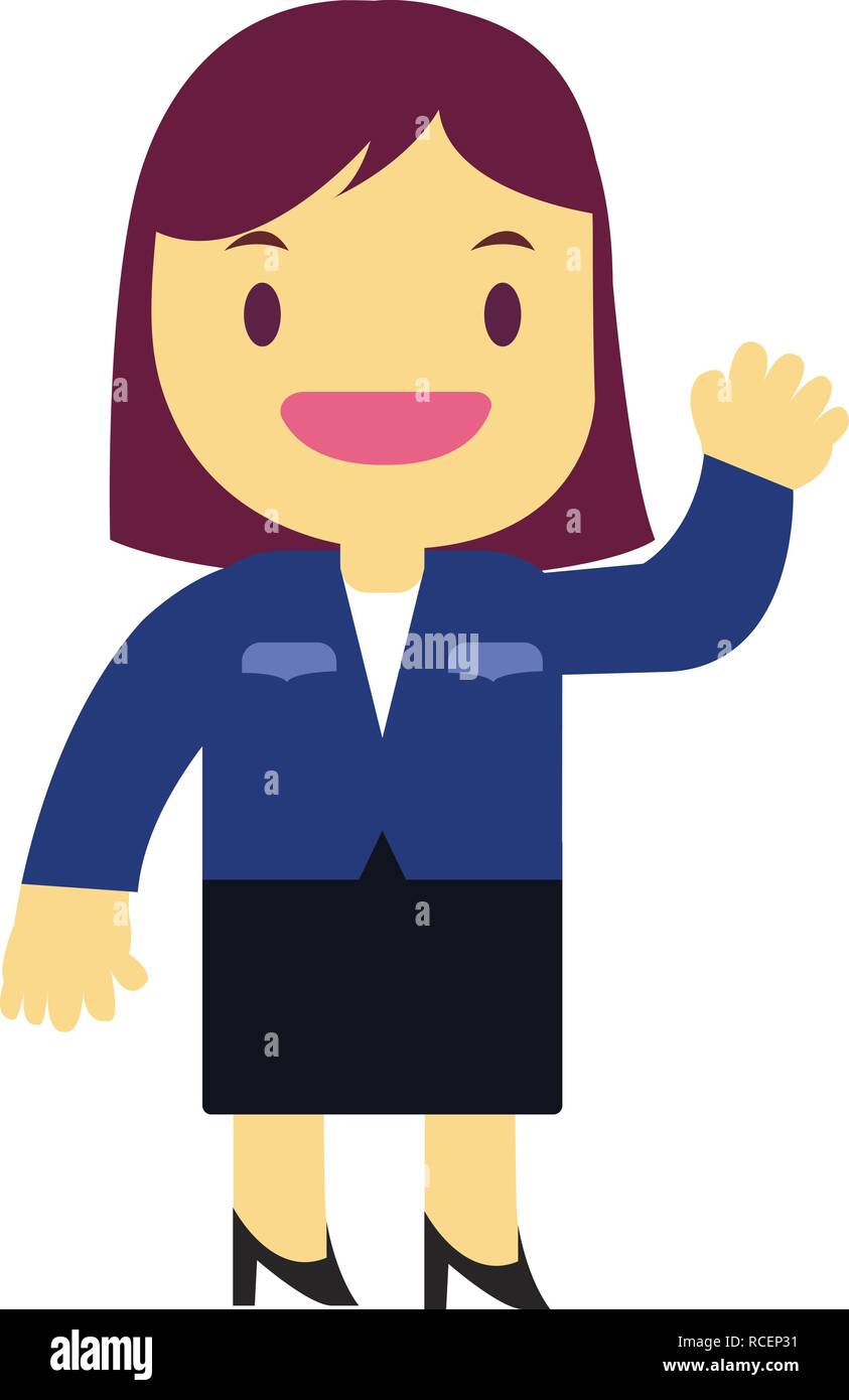 Businesswoman cartoon character design vector illustration Stock Vector ...