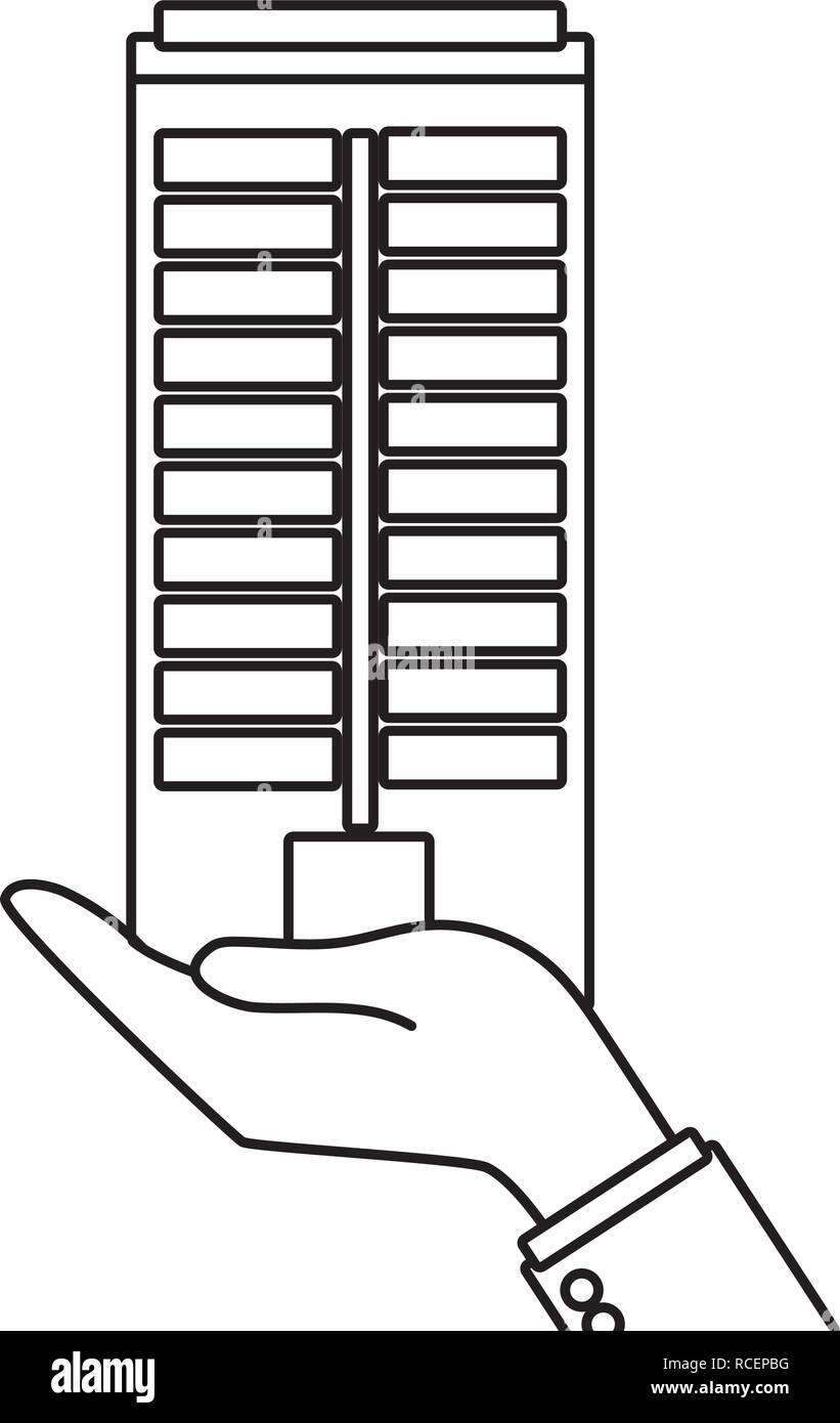 hand holding building Stock Vector Image & Art - Alamy