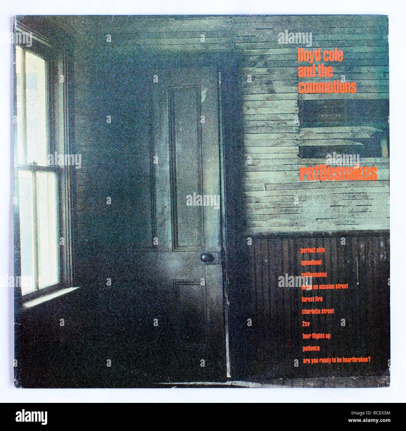 The cover of Rattlesnakes by Lloyd Cole and the Commotions. 1984 album