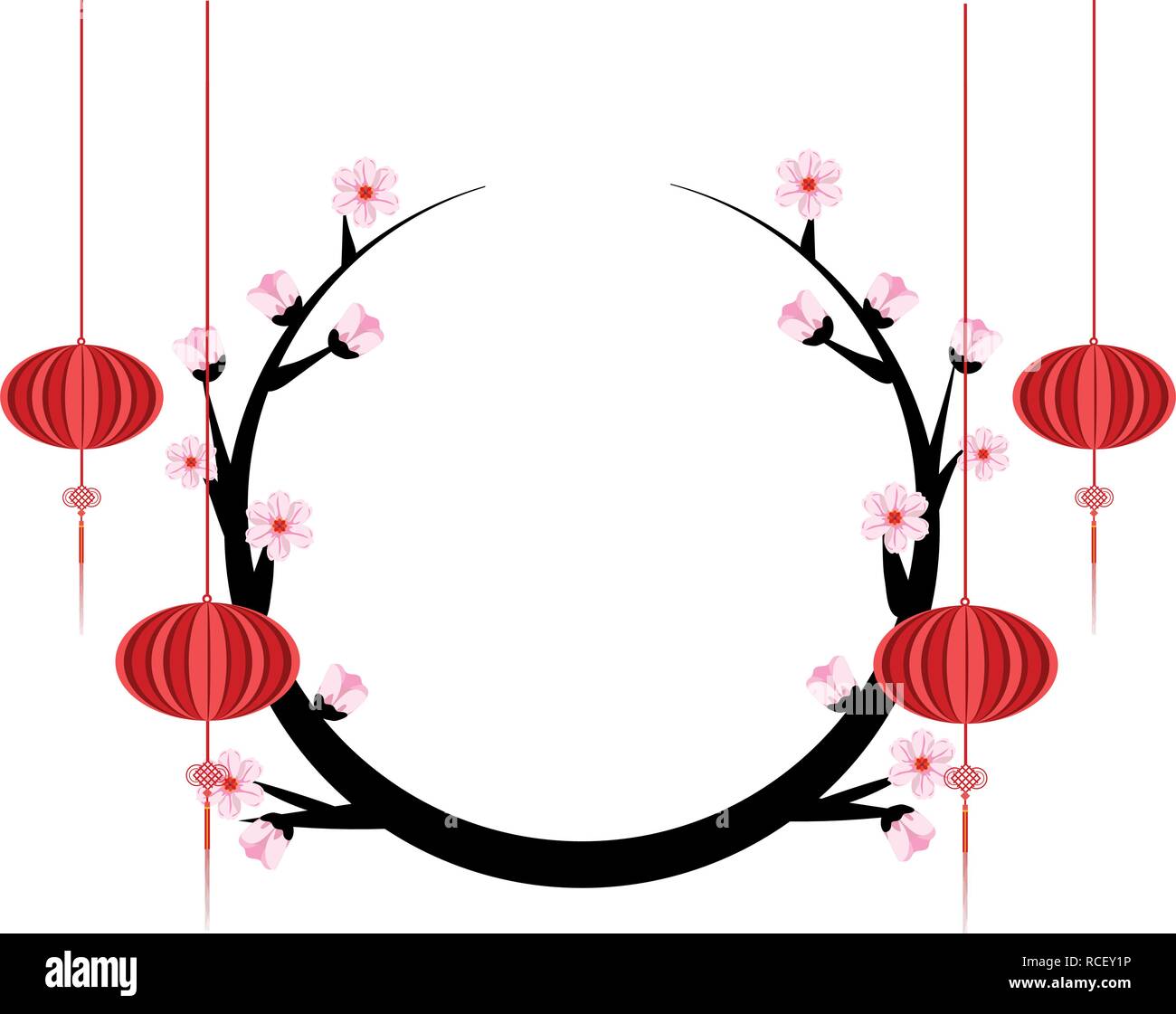 cherry blossom branch Stock Vector Image & Art - Alamy