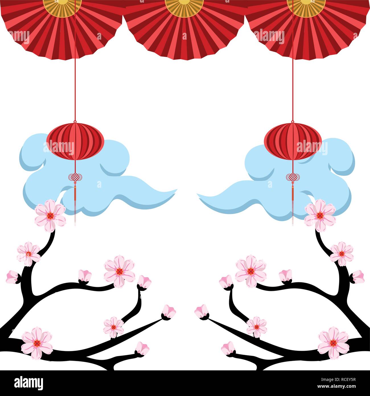 cherry blossom branch Stock Vector Image & Art - Alamy
