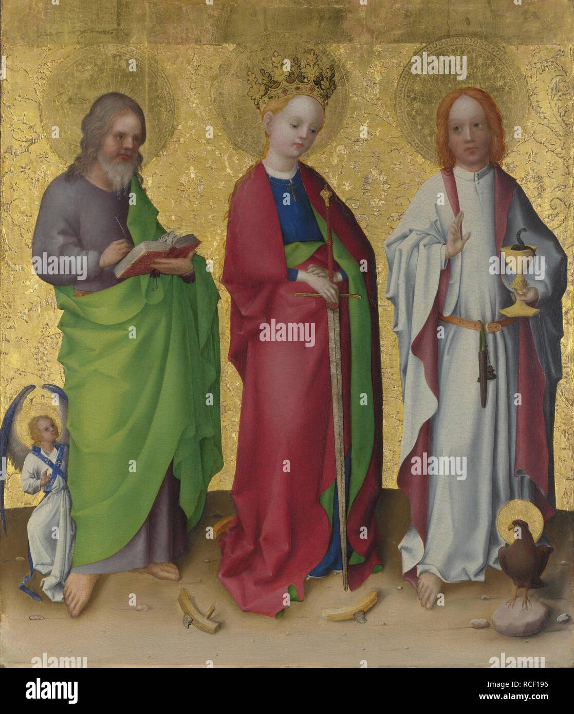 Saints Matthew, Catherine of Alexandria and John the Evangelist. Museum