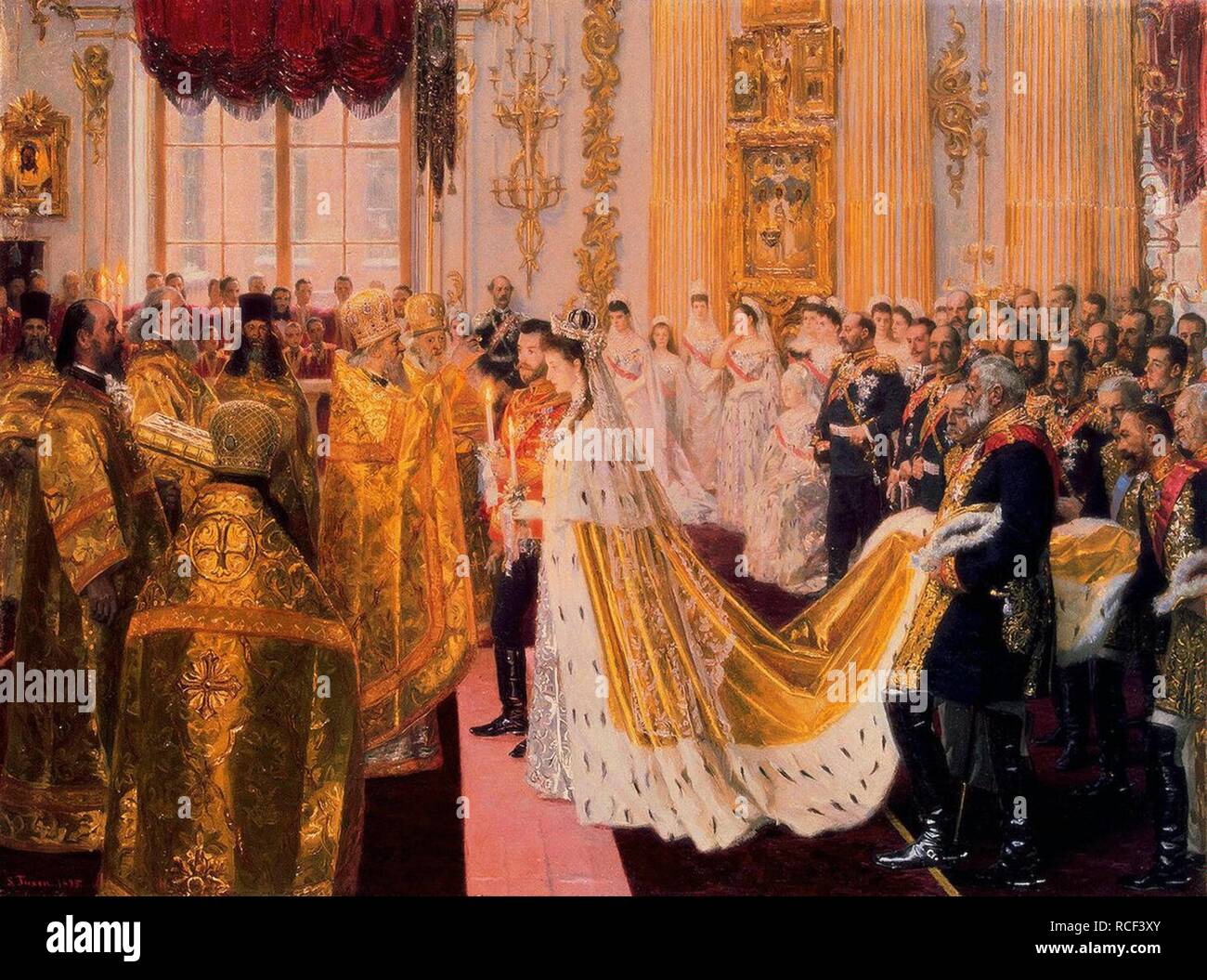 The wedding of Tsar Nicholas II and the Princess Alix of Hesse
