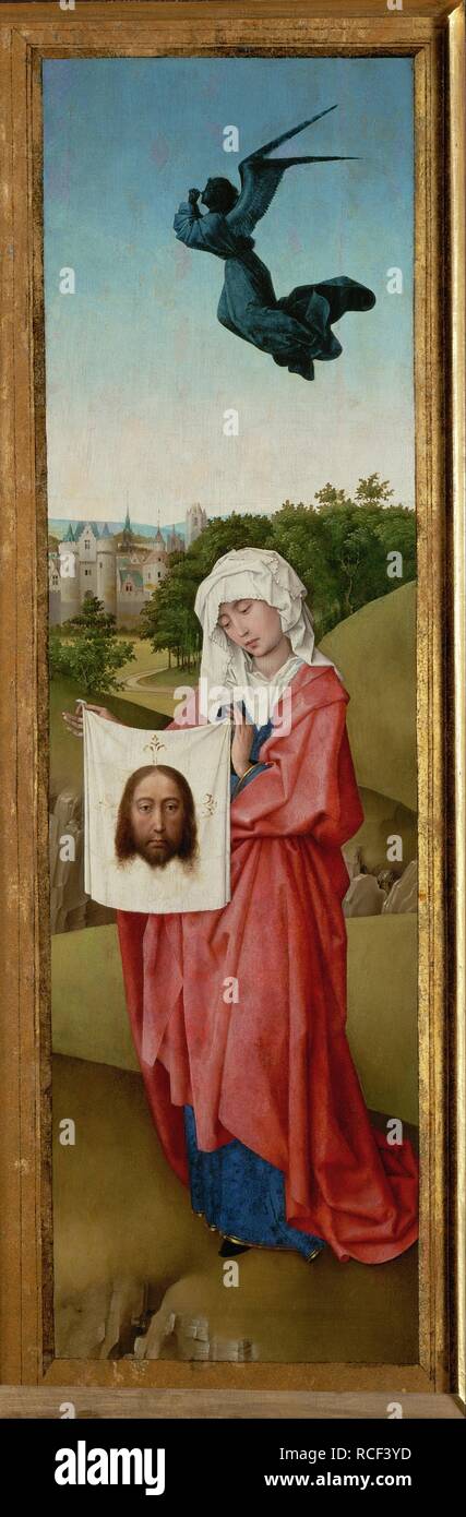 Saint Veronica (The Crucifixion Triptych). Museum: Art History Museum, Vienne. Author: WEYDEN, ROGIER VAN DER. Stock Photo