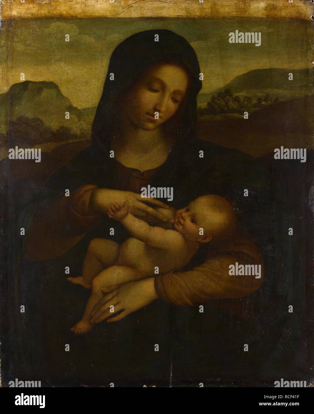 The Madonna and Child. Museum: National Gallery, London. Author: SODOMA. Stock Photo