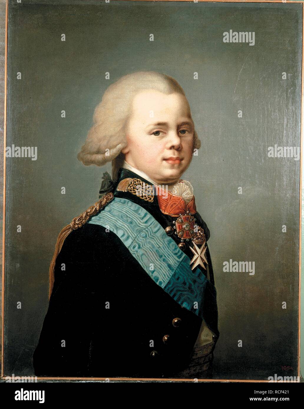 Portrait of Grand Duke Constantine Pavlovich of Russia (1779-1831). Museum: State Russian Museum, St. Petersburg. Author: Lampi, Johann-Baptist, the Younger. Stock Photo