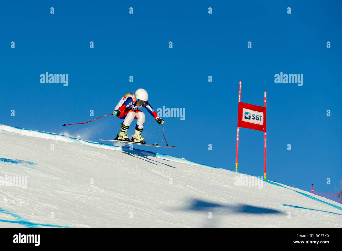 Slalom skiing gates hi-res stock photography and images - Page 2 - Alamy